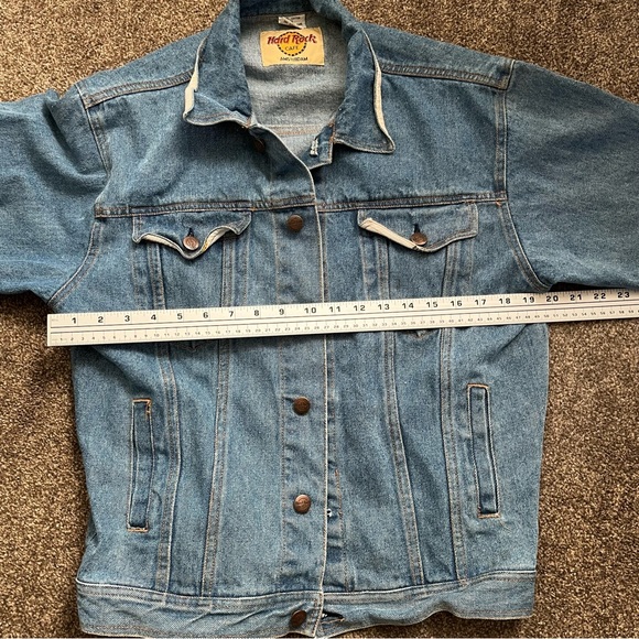 Vintage Hard Rock Cafe Amsterdam Denim Jean Jacket - Picture 11 of 12